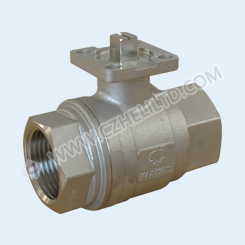 2PC BALL VALVE WITH MOUNTING PAD ISO5211 