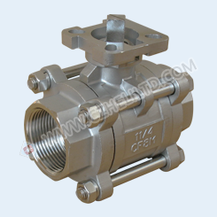 3PC BALL VALVE WITH MOUNTING PAD ISO5211